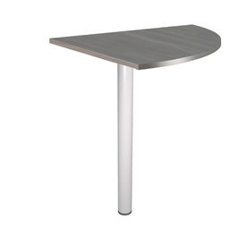 [79930] ANGOLARE 90  FRASSINO TOSCANO + GAMBA SUPPORTO GRIGIO CROMATO x SCRIVANIE EASY