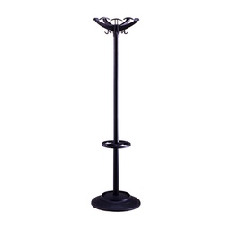 [58093] APPENDIABITI 168CM A 5 POSTI C/PORTAOMBRELLI NERO