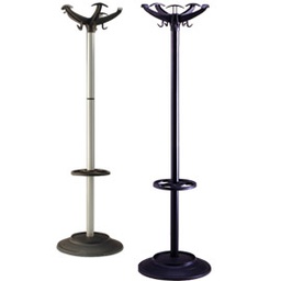 [58093] APPENDIABITI 168CM A 5 POSTI C/PORTAOMBRELLI NERO