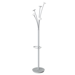 [74264] Appendiabiti 5 posti 175cm grigio/bianco C/PORTAOMBRELLI ALBA