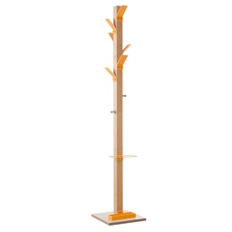 [92541] Appendiabiti a 6 posti legno/arancio EasyCloth
