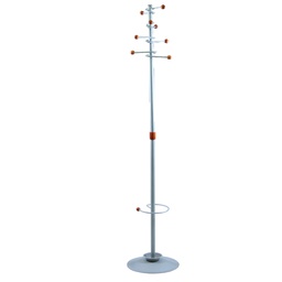 [77076] APPENDIABITI DALLAS 180CM A 8 POSTI C/PORTAOMBRELLI GRIGIO