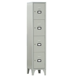 [91664] Armadio casellario in metallo a 4 VANI 35x50cm H180cm GRIGIO 170/04/S