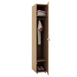 [83022] Armadio guardaroba 1anta 33x52xH185cm Noce chiaro