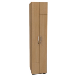 [83020] Armadio guardaroba 2ante 40x52xH185cm Noce chiaro