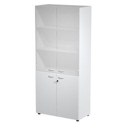 [76826] ARMADIO MODULARE A 2+2 ANTE 90x45,8cm - H200cm GRIGIO