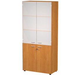 [76825] ARMADIO MODULARE A 2+2 ANTE 90x45,8cm - H200cm NOCE CHIARO