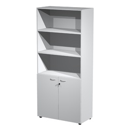 [76823] ARMADIO MODULARE A 2 ANTE BASSE 90x45,8cm - H200cm GRIGIO