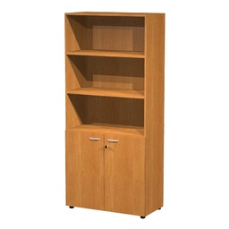 [76822] ARMADIO MODULARE A 2 ANTE BASSE 90x45,8cm - H200cm NOCE CHIARO