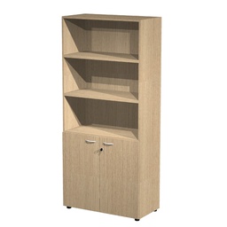 [82855] ARMADIO MODULARE A 2 ANTE BASSE 90x45,8cm - H200cm Rovere
