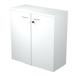 [89568] Armadio modulare basso a 2 ante battenti 90x44cm - H85cm Bianco