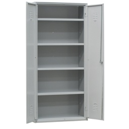 [91663] Armadio multiuso in metallo a 2 ante 100x40xH180cm GRIGIO AP/100/S