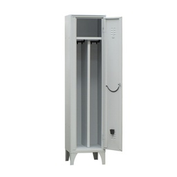 [91634] Spogliatoio in metallo a 1 VANO c/divisorio 40x50cm H180cm GRIGIO 717/01P/S