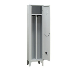[91637] Spogliatoio in metallo a 1 VANO c/divisorio 50x50cm H180cm GRIGIO 114/01/S