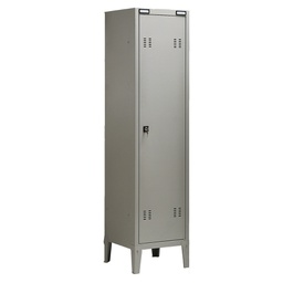 [77048] ARMADIO SPOGLIATOIO METALLO a 1POSTO C/DIVIS. 43x47cm H180cm GRIGIO