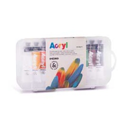 [77246] ASTUCCIO 10 COLORI ACRILICO 18ml Primo