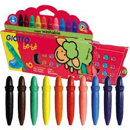 [56938] ASTUCCIO 10 SUPERPASTELLONI A CERA GIOTTO BEBE'