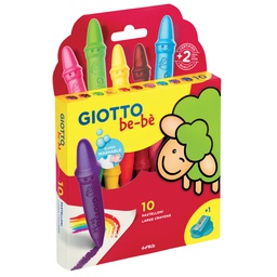 [56938] ASTUCCIO 10 SUPERPASTELLONI A CERA GIOTTO BEBE'
