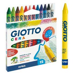 [28122] ASTUCCIO 12 PASTELLI CERA 90mm D 8.5mmGIOTTO