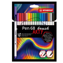 [92794] Astuccio 12 pennarelli PEN 68 Brush ARTY Line 568/12 Stabilo