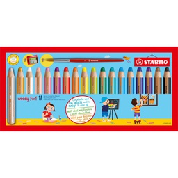 [76511] Astuccio 18 pastelli STABILO WOODY 3in1 + TEMPERINO