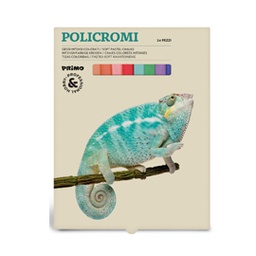 [35281] ASTUCCIO 24 GESSI POLICROMI QUADRATI 13x13x80mm