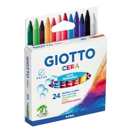 [28123] ASTUCCIO 24 PASTELLI CERA 90mm D 8.5mm GIOTTO