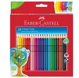 [93086] Astuccio 24 pastelli colorati acquerellabili Color Grip Faber Castell