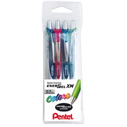[85894] Astuccio 4 colori roller scatto ENERGEL XM Click PENTEL