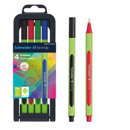 [79977] Astuccio 4 fineliner LINE-UP 0,4mm colori ass. SCHNEIDER