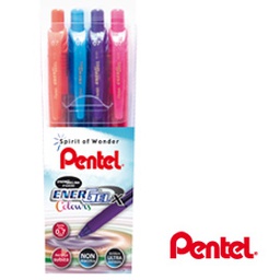 [68222] Astuccio 4 roller a scatto Energel X BL107 0.7mm Pentel