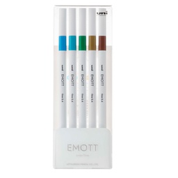 [94318] ***Astuccio 5 fineliner EMOTT tratto 0.4mm colori ass. Island Uni Mitsubishi