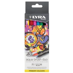 [94288] Astuccio 6 pennarelli Aqua Brush Duo colori primari Lyra