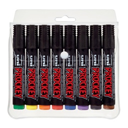 [83107] Astuccio 8 marcatori UNI PROCKEY M122 p.conica colori assortiti UNI MITSUBISHI