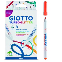 [66715] ASTUCCIO 8 PENNARELLI TURBO GLITTER GIOTTO