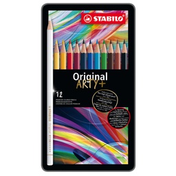 [36755] Astuccio metallo 12 pastelli STABILO ORIGINAL 8773