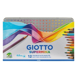 [52699] ASTUCCIO METALLO 12 PASTELLI SUPERMINA GIOTTO