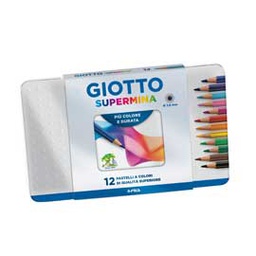 [52699] ASTUCCIO METALLO 12 PASTELLI SUPERMINA GIOTTO