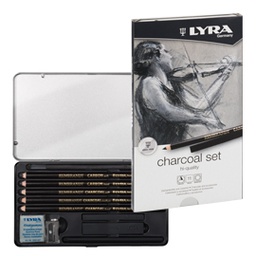 [76506] ASTUCCIO METALLO assortimento REMBRANT CHARCOAL SET LYRA