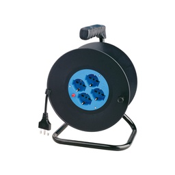 [65284] AVVOLGICAVO 25MT 4 PRESE Schuko (delist