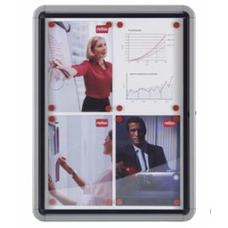 [57616] BACHECA PER ESTERNI BIANCA MAGNETICA 6XA4 ORIZZONTALE NOBO