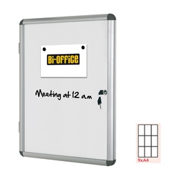 [67806] BACHECA PER INTERNI BIANCA MAGNETICA 9XA4 VERTICALE Bi-Office