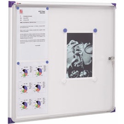 [37850] BACHECA PER INTERNI PACIFIC 6XA4 ORIZZONTALE IN MET.FONDO EXTRAPIATTO BIANCO