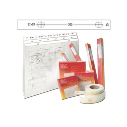 [39037] BANDA APPENDIDISEGNI Djois PVC BIANCO OPACO 55mm x 50mt (S885504