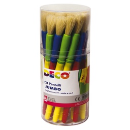 [89133] Barattolo 24 pennellotti Jumbo DECO