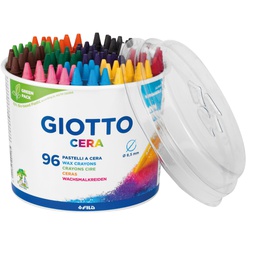 [72586] BARATTOLO 96 PASTELLI CERA 90mm D 8.5mm GIOTTO