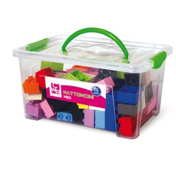 [88988] Bauletto 70 mattoncini da costruzione Midi in colori assortiti CWR