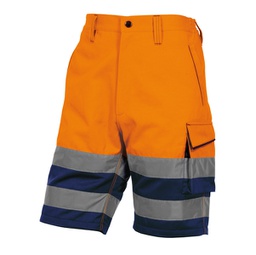 [92280] Bermuda da lavoro alta visibilitA' PHBE2 panostyle Tg. L arancio fluo