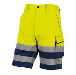 [92276] Bermuda da lavoro alta visibilitA' PHBE2 panostyle Tg. L giallo fluo
