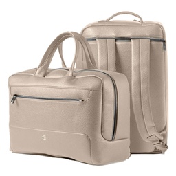 [96374] Bi-Bag Gate Trended ecopelle dim. 42x28x14cm ghiaccio InTempo